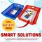 6 Pack Colorful Plastic Classroom Storage Bins 13.75" X 10.25" for Organizing A4 Papers Trays, Pencils, Arts and Crafts Supplies, Rainbow Containers for Kids School Supplies by 4E's Novelty